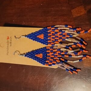 Hand beaded earrings